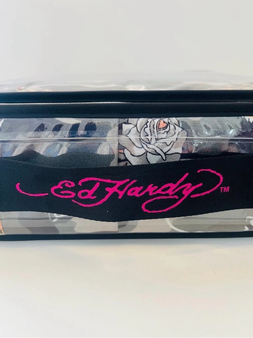 Ed Hardy Black Camo 6 Piece King Size Sheet Set Tigers Dice Hearts Roses